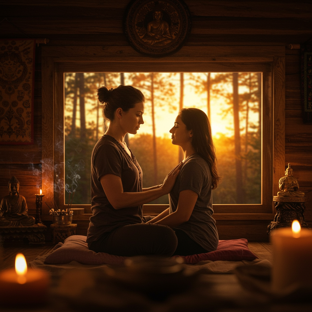 An image representing one-to-one healing sessions.